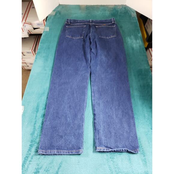 Rustlers Jeans Size 31x30 Mens Blue Pants Denim Cotton Mid Rise Work Straight - Picture 9 of 12